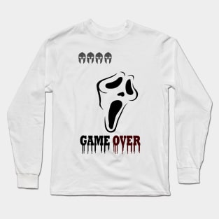 scary face game over Long Sleeve T-Shirt